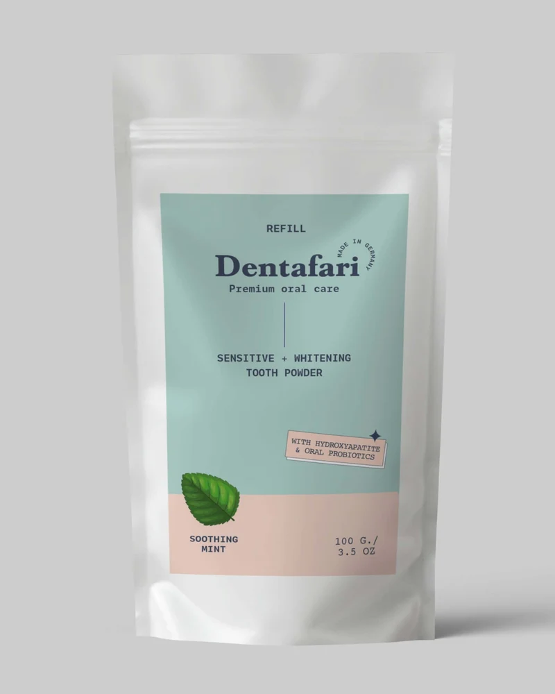 Hydroxylapatit Zahnpulver Sensitive – Soothing Mint Refill