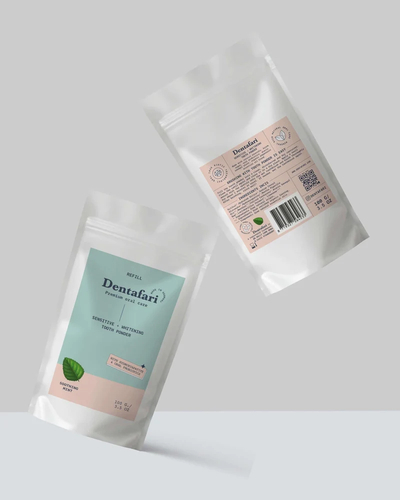Hydroxylapatit Zahnpulver Sensitive – Soothing Mint Refill