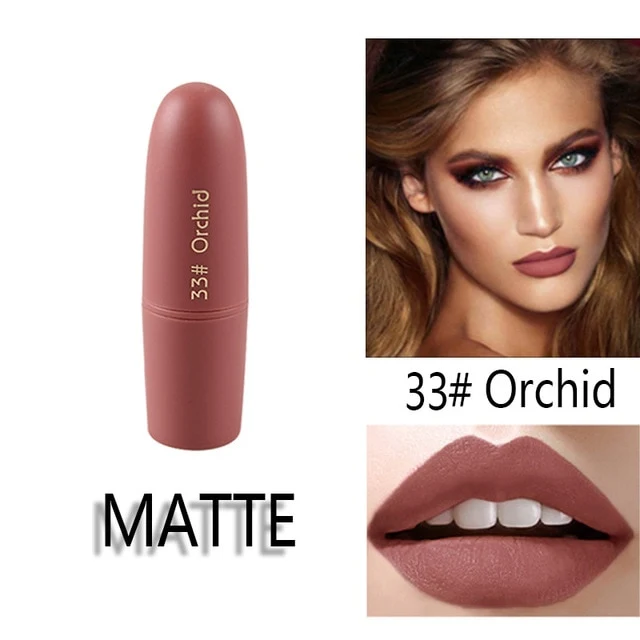 MISS ROSE Lipstick Matte Waterproof Nutritious 25 Colors Easy to Wear Lipstick Long Lasting Lips Makeup kyliejenner lipstick