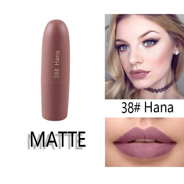 MISS ROSE Lipstick Matte Waterproof Nutritious 25 Colors Easy to Wear Lipstick Long Lasting Lips Makeup kyliejenner lipstick