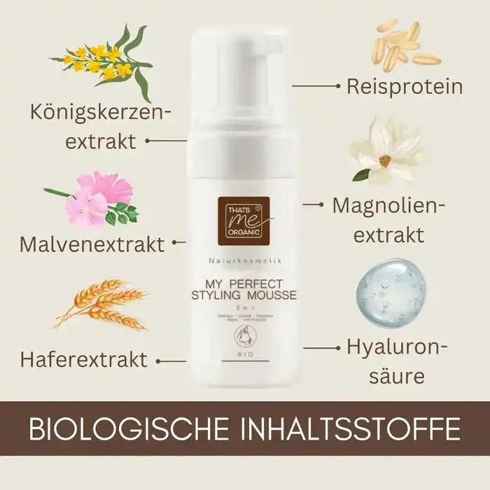 Haarschaum - My perfect Styling Mousse 5 in 1 alkoholfrei Bio-Naturkosmetik 150ml
