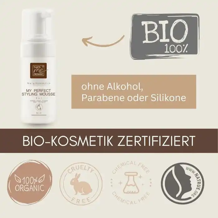 Haarschaum - My perfect Styling Mousse 5 in 1 alkoholfrei Bio-Naturkosmetik 150ml