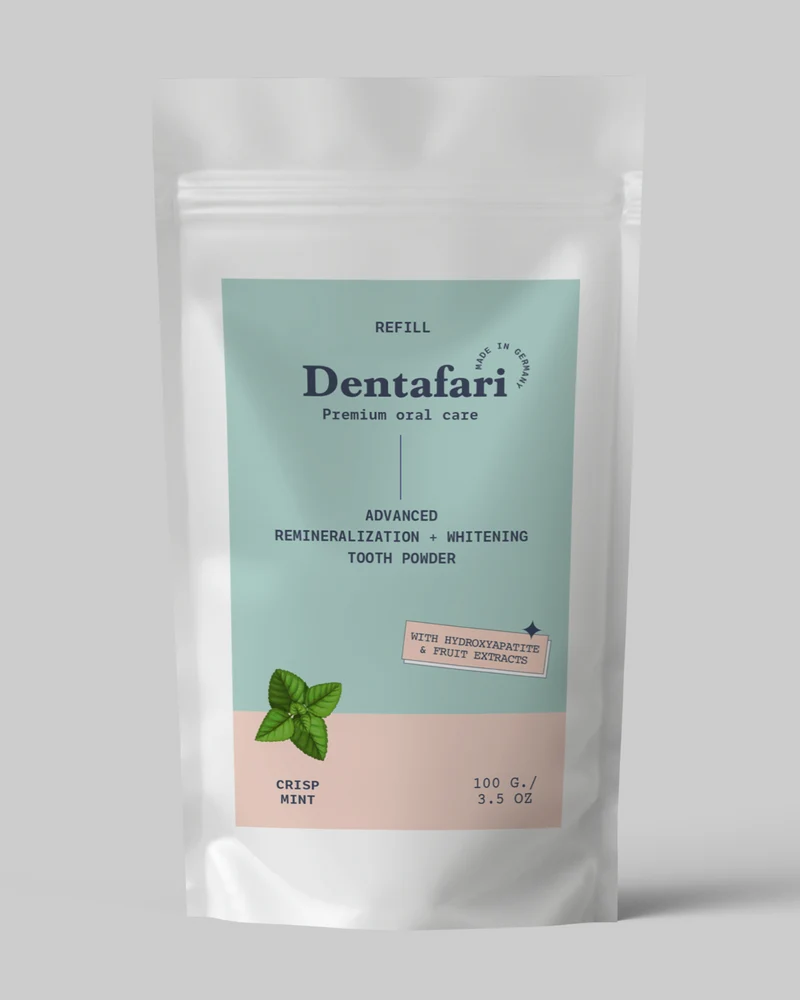 Hydroxylapatit Zahnpulver Remineralisierung Zahnaufhellung – Crisp Mint Refill