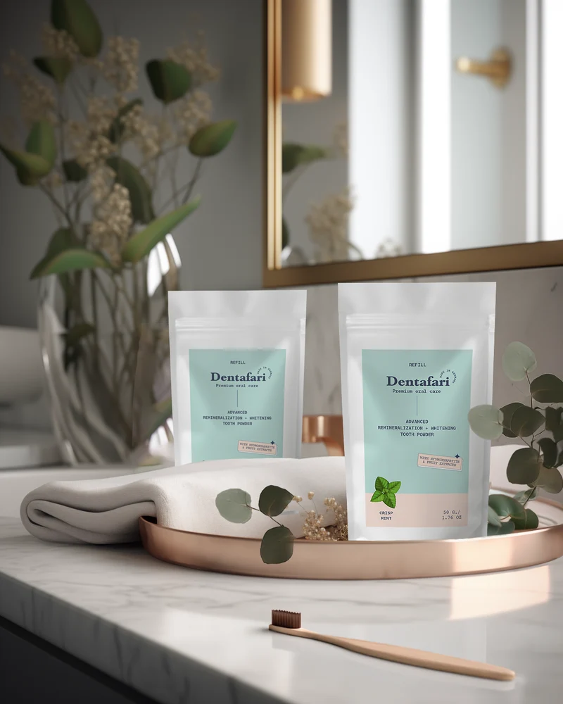 Hydroxylapatit Zahnpulver Remineralisierung Zahnaufhellung – Crisp Mint Refill