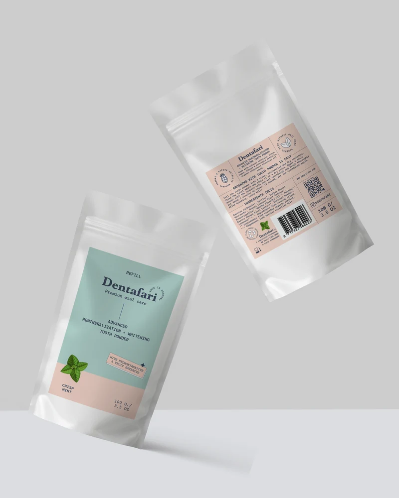 Hydroxylapatit Zahnpulver Remineralisierung Zahnaufhellung – Crisp Mint Refill