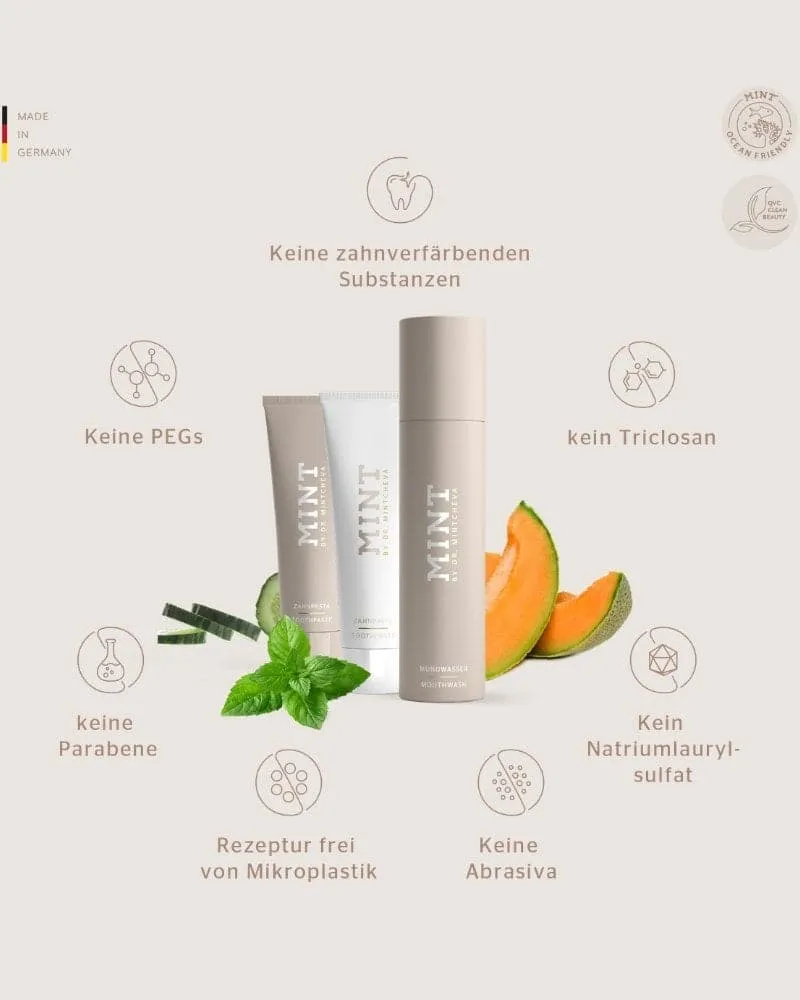 MINT Mundwasser & Zahnpasta Set