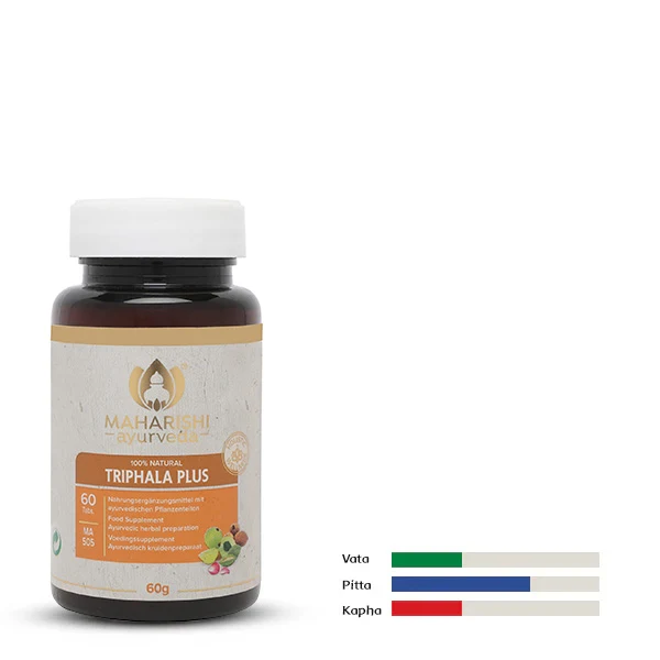 Triphala Plus Natural, 60 g MA 505 – Ayurveda Nahrungsergänzung mit Kräutern