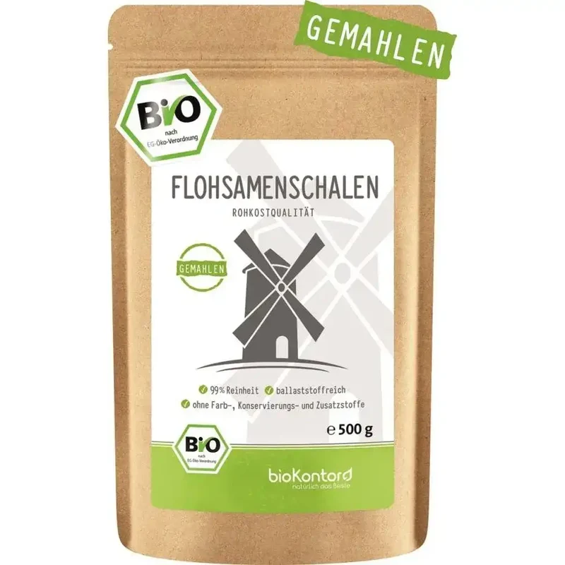 Bio Flohsamenschalen gemahlen 99%