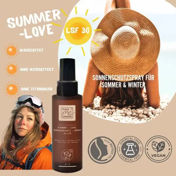 BIO-Sonnenschutz-Spray SUMMER-LOVE Aloe 100ml Naturkosmetik