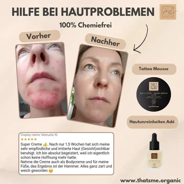BIO-Body & Tattoo-Mousse sensitive Aloe mit Hyaluron 200ml Naturkosmetik
