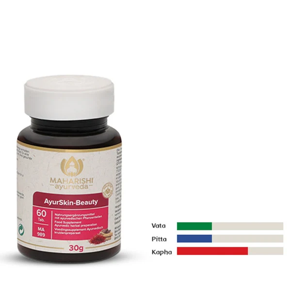 AyurSkin-Beauty MA 989 – Ayurveda Nahrungsergänzung für Hautpflege