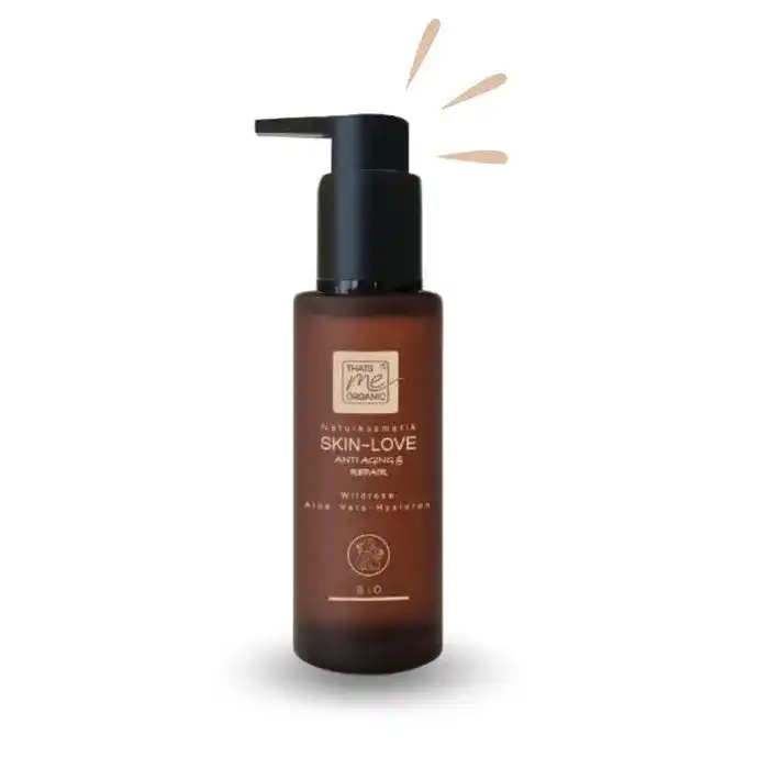 SKIN-LOVE - Wildrosen Serum mit Aloe Vera & Hyaluron Bio-Naturkosmetik 100m
