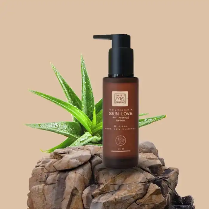 SKIN-LOVE - Wildrosen Serum mit Aloe Vera & Hyaluron Bio-Naturkosmetik 100m