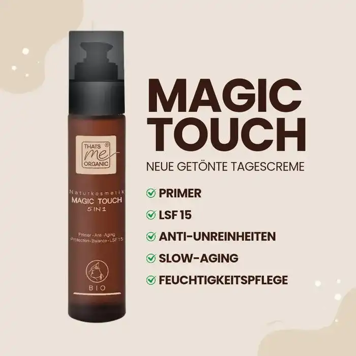 Magic-Touch getönte BIO-Tagescreme Slow Aging 50ml im Glas (vegan)