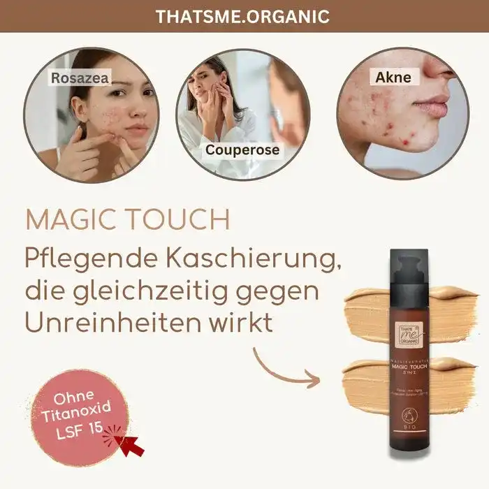 Magic-Touch getönte BIO-Tagescreme Slow Aging 50ml im Glas (vegan)
