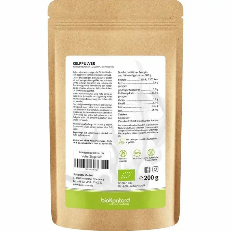 Kelppulver 200 g - BIO
