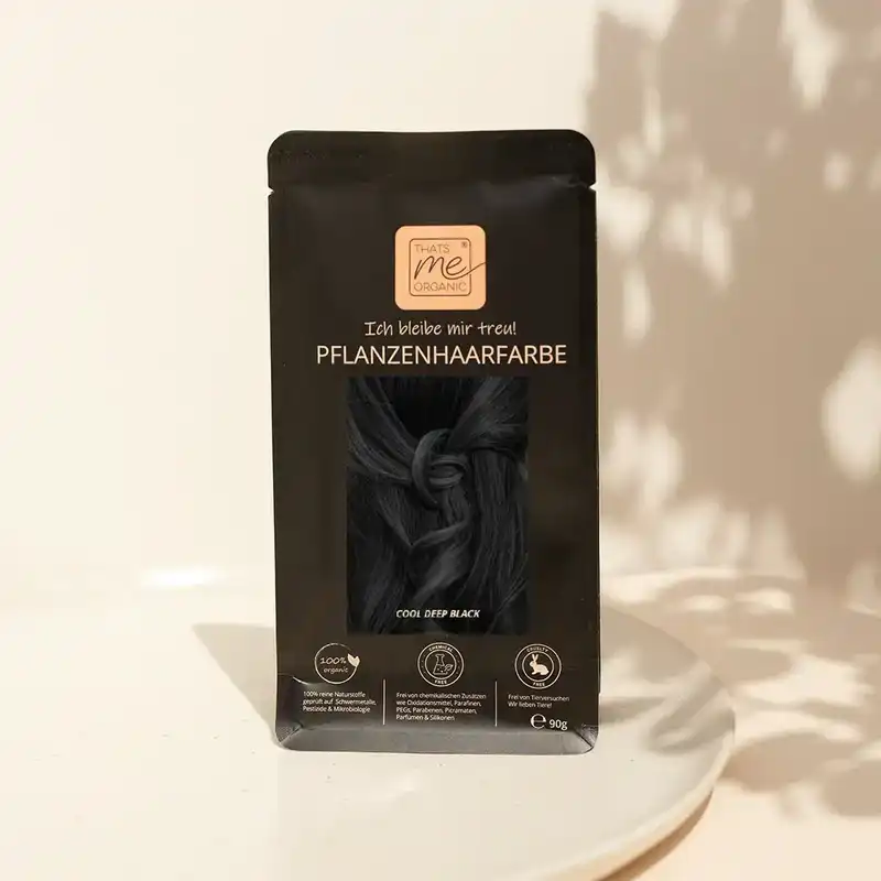 Profi-Pflanzenhaarfarbe SET kühles dunkles Schwarz "cool deep black"