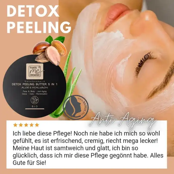 BIO-DETOX PEELING BUTTER Aloe 5 in 1 - 200ml Naturkosmetik