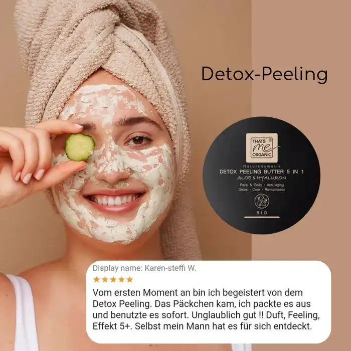 BIO-DETOX PEELING BUTTER Aloe 5 in 1 - 200ml Naturkosmetik