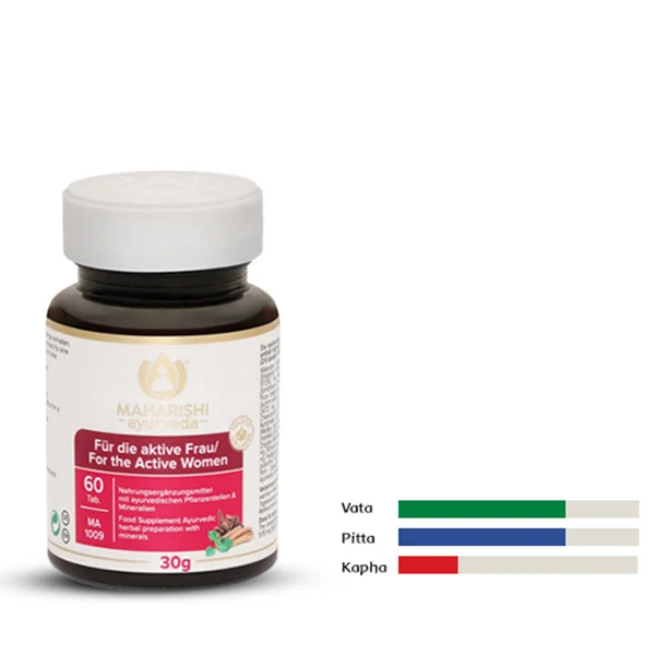 For the active woman MA 1009 Food supplement with Ayurvedic plant parts & zinc