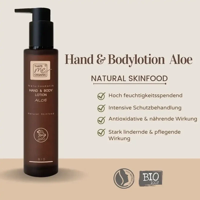 BIO-Hand & Body Lotion Aloe - 200ml Naturkosmetik (vegan)