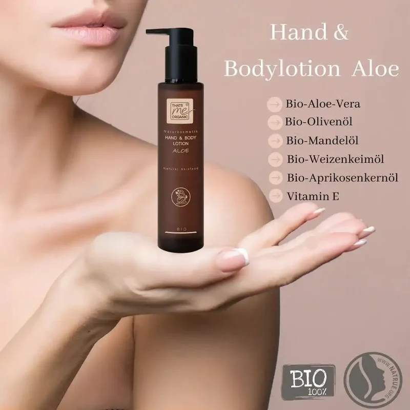 BIO-Hand & Body Lotion Aloe - 200ml Naturkosmetik (vegan)