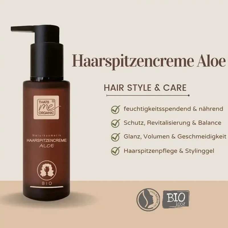 BIO-Haarspitzencreme Aloe 24/7 Haarfestiger, Pflege + Stylinggel 100ml