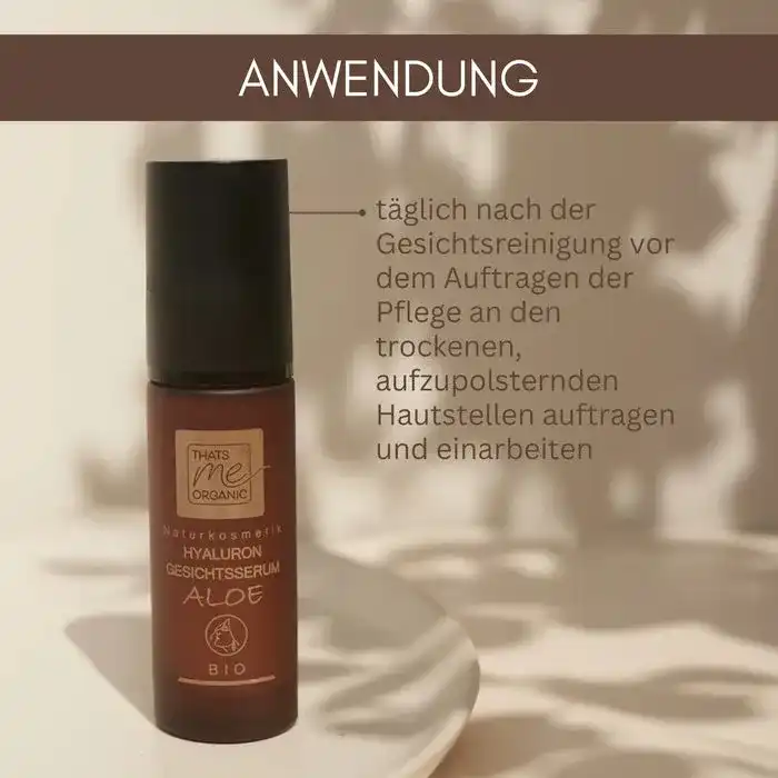 BIO Hyaluron-Gesichtsserum Aloe - Anti Aging - glättend & straffend 30ml vegan