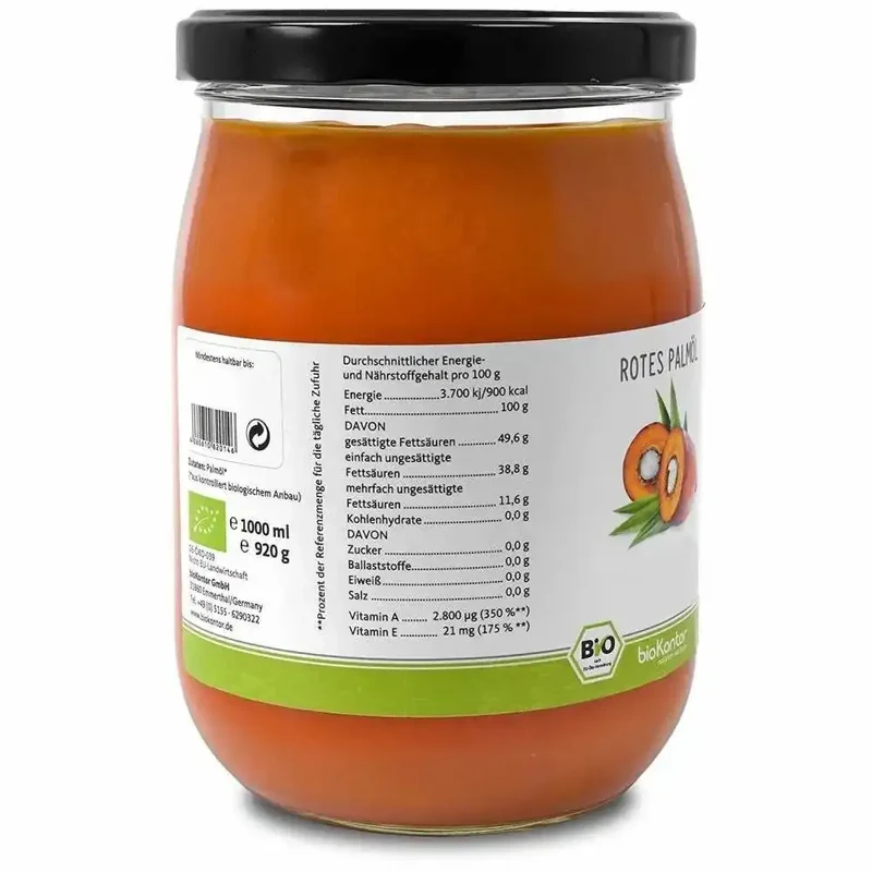 Bio Palmöl kaltgepresst 1000ml