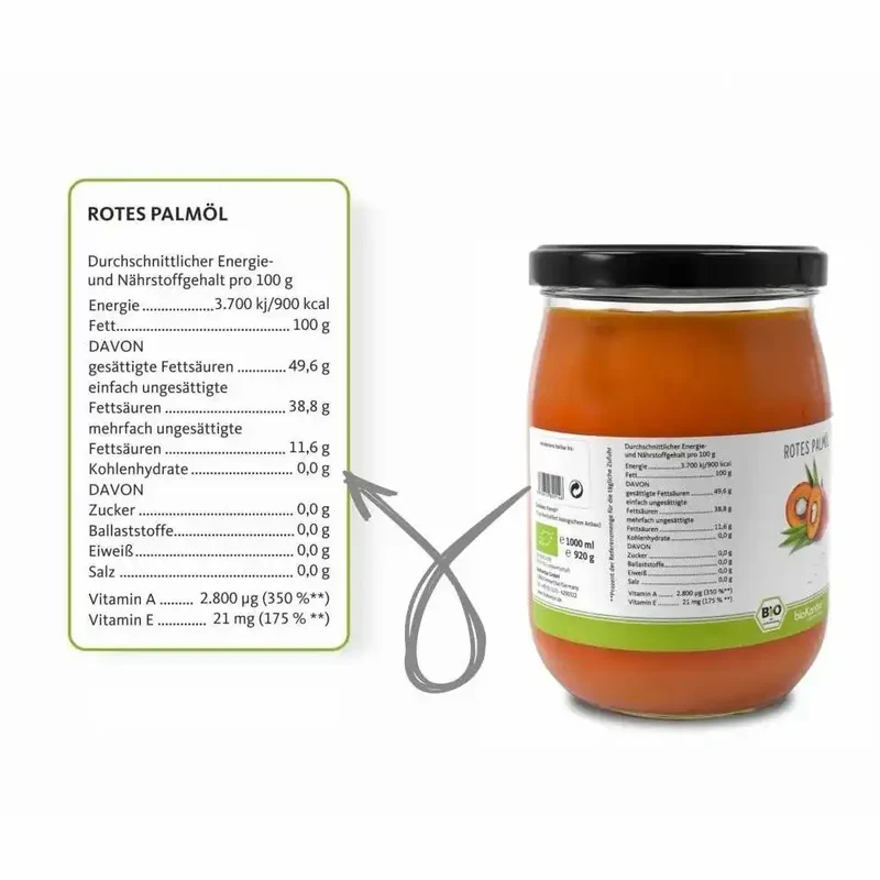 Bio Palmöl kaltgepresst 1000ml