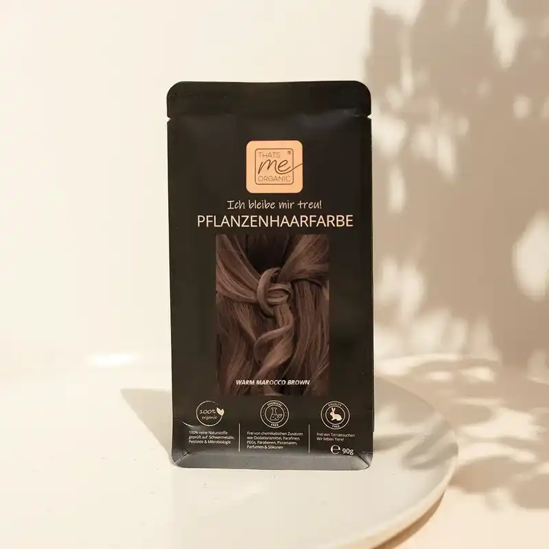 Profi-Pflanzenhaarfarbe SET warmes Marokko-Braun "warm marocco brown"