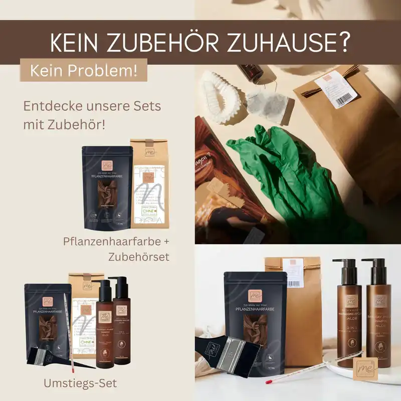 Profi-Pflanzenhaarfarbe SET warmes Marokko-Braun "warm marocco brown"