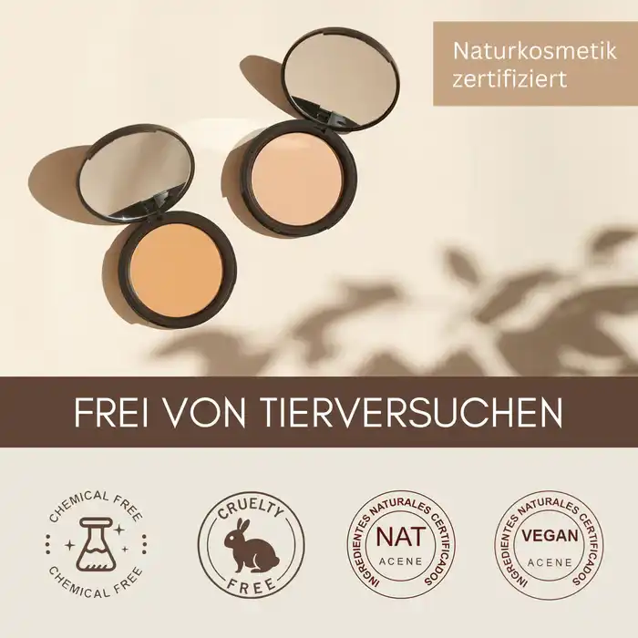 Bio-Powder – mattierendes, vegan + chemiefreies Make-up für jeden Hauttyp