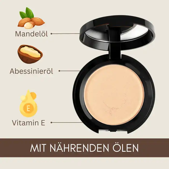 Bio-Powder – mattierendes, vegan + chemiefreies Make-up für jeden Hauttyp