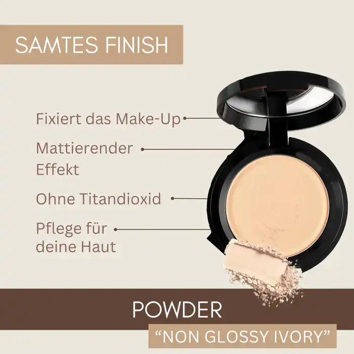 Bio-Powder – mattierendes, vegan + chemiefreies Make-up für jeden Hauttyp