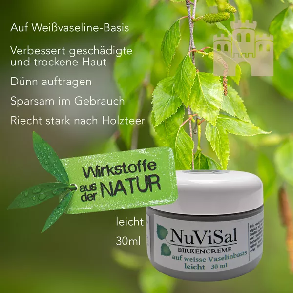 NuViSal Teersalbe Birkenteer Salbe 30 ml - leicht