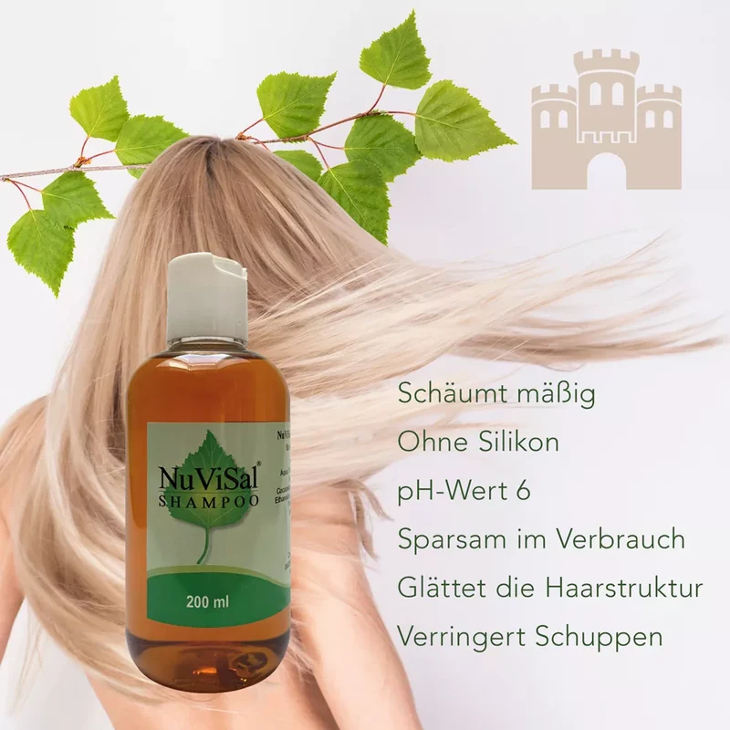 NuViSal Teershampoo Birkenteer Haarshampoo und Duschgel 200 ml