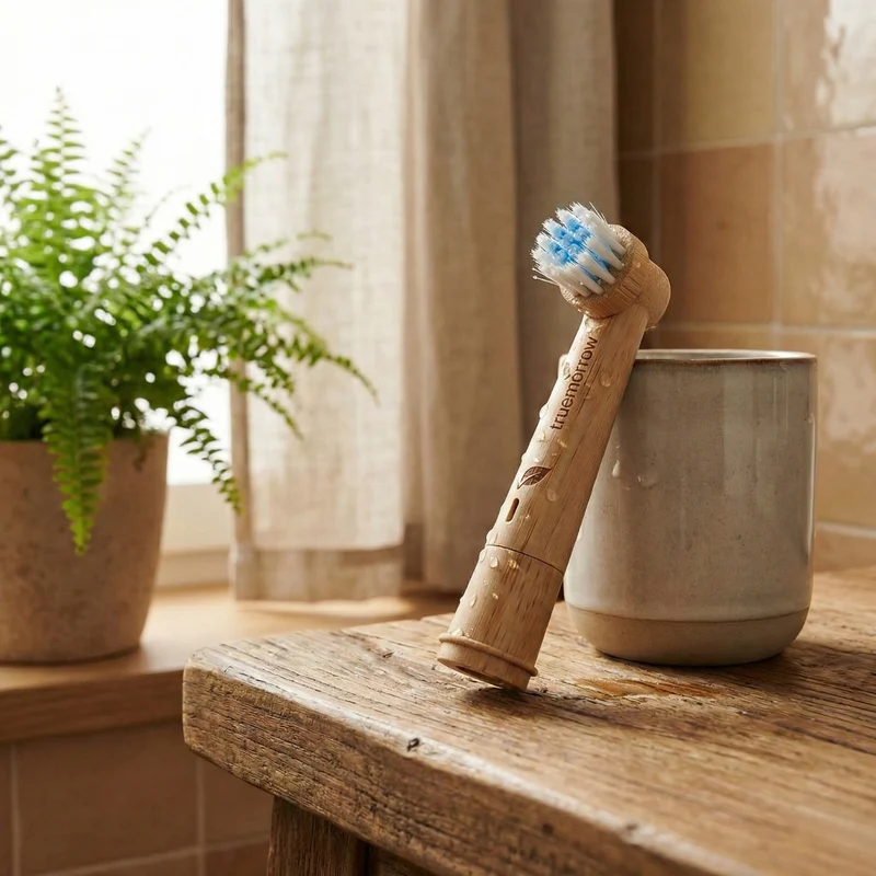 Aufsteckbürsten aus Bambus für rotierende Oral-B Zahnbürsten