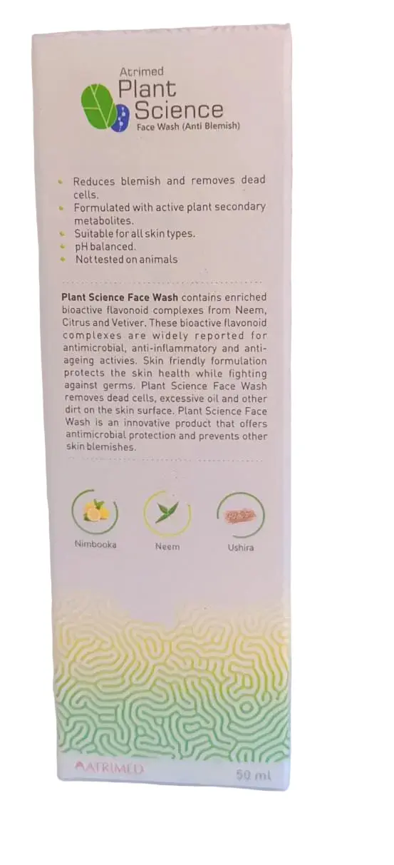 Plant Science Face Wash - 50ml - Atrimed(Anti - Blemish Face Wash )