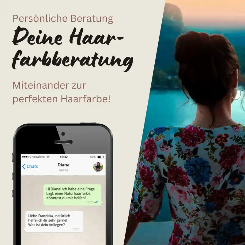 Profi-Pflanzenhaarfarbe kühles dunkles Mahagony-Braun "cool deep mahagony brown"