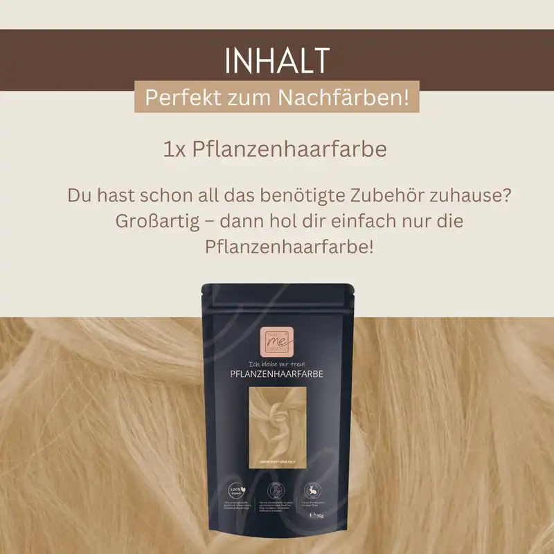 Profi-Pflanzenhaarfarbe farblose warm-schimmernde Volumen-Glanz-Haarpackung "warm shiny hair pack"
