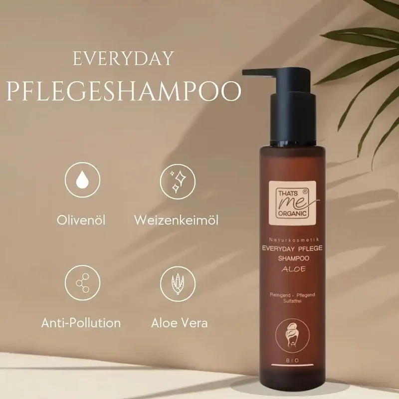 BIO-Pflege-Shampoo "everyday" Aloe 200ml Naturkosmetik sulfatfrei