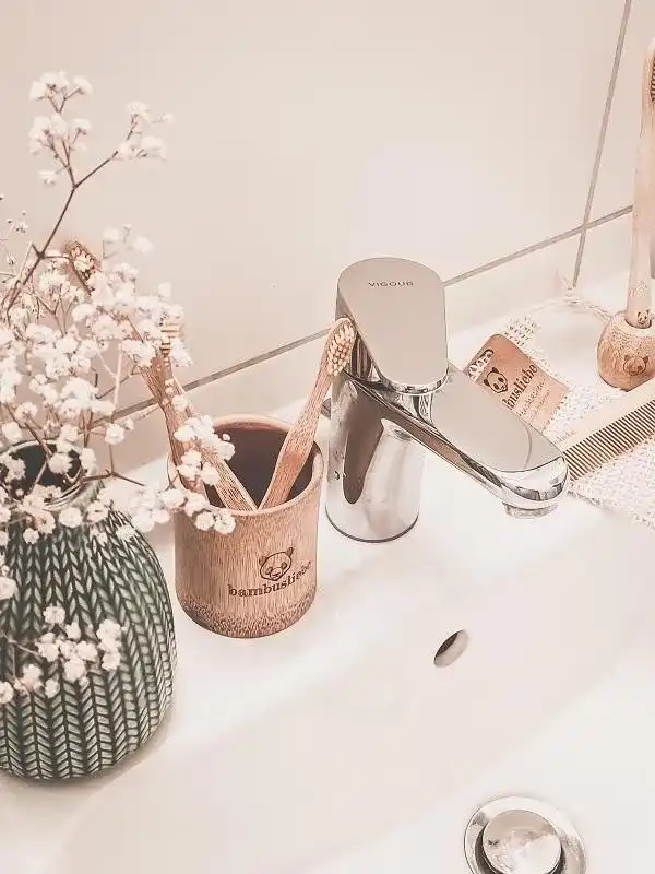 Bambus Zahnputzbecher