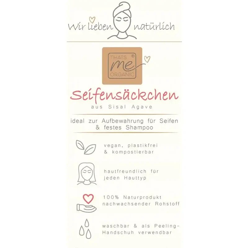 Veganes Seifensäckchen aus Agaven-Fasern - super praktisch!