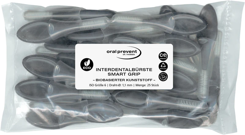 25 Stück: ORAL PREVENT Interdentalbürsten - Zahnreinigung für die Zwischenräume - Zahnzwischenraumbürste - Zahnstein-/Kariesprävention