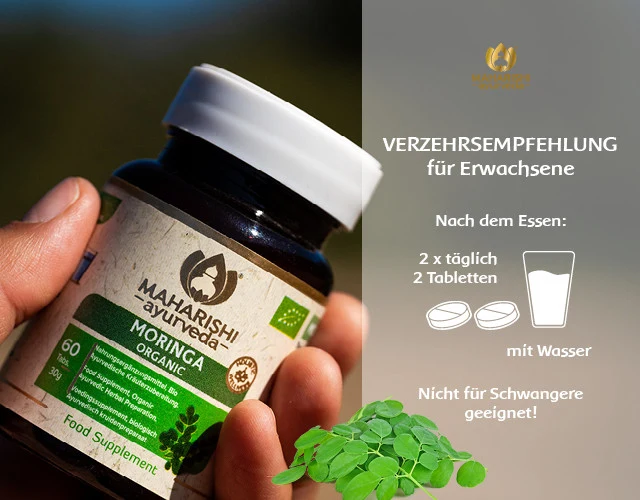 Moringa Natural Super Herb – Moringa Nahrungsergänzung, Ayurveda Kräuter