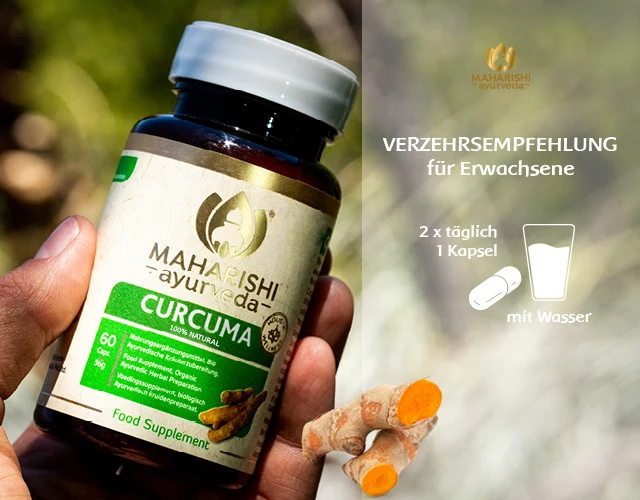 Curcuma Natural Super Herb – Curcuma Nahrungsergänzung, Ayurveda Kräuter