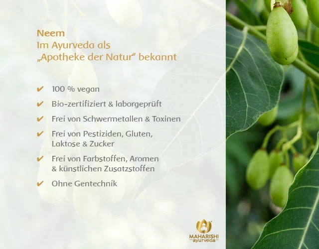Neem Natural Super Herb – Neem Nahrungsergänzung, Ayurveda Kräuter