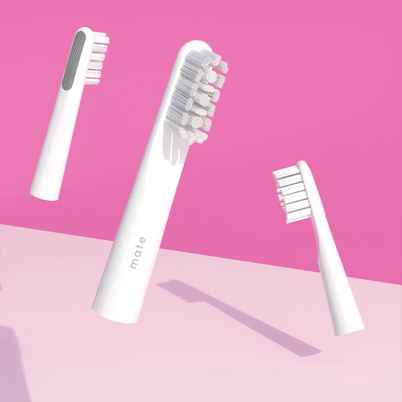 3 testine intercambiabili in setole nano