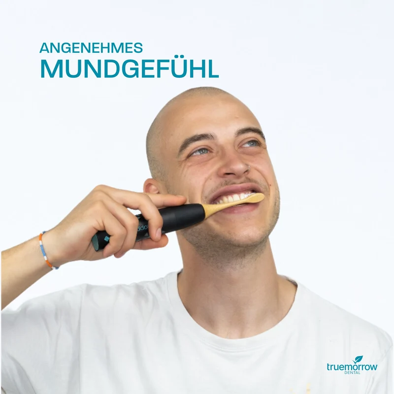Aufsteckbürsten aus Bambus für happybrush Eco Vibe 3 Schallzahnbürsten